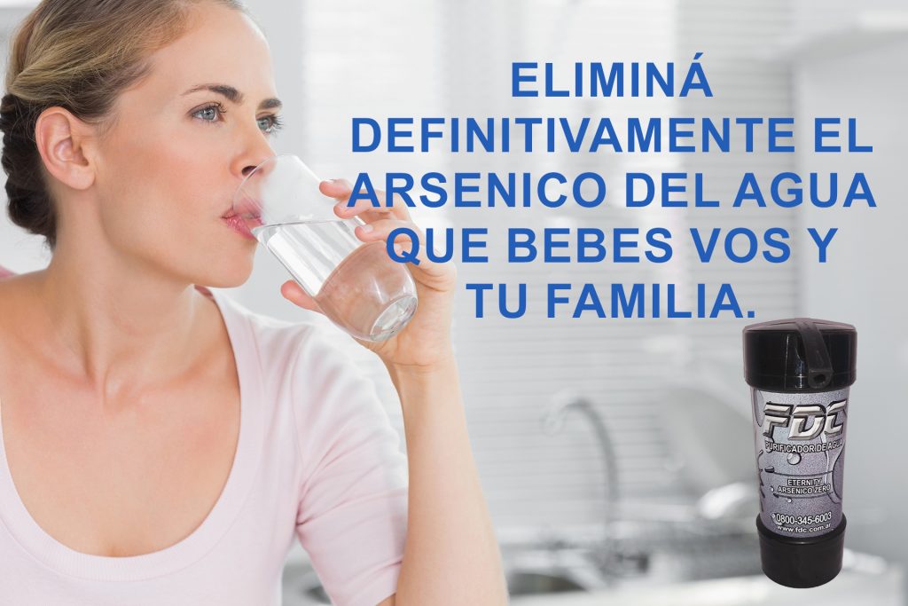 Elimina definitivamente el arsenico del agua que bebes vos y tu familia.